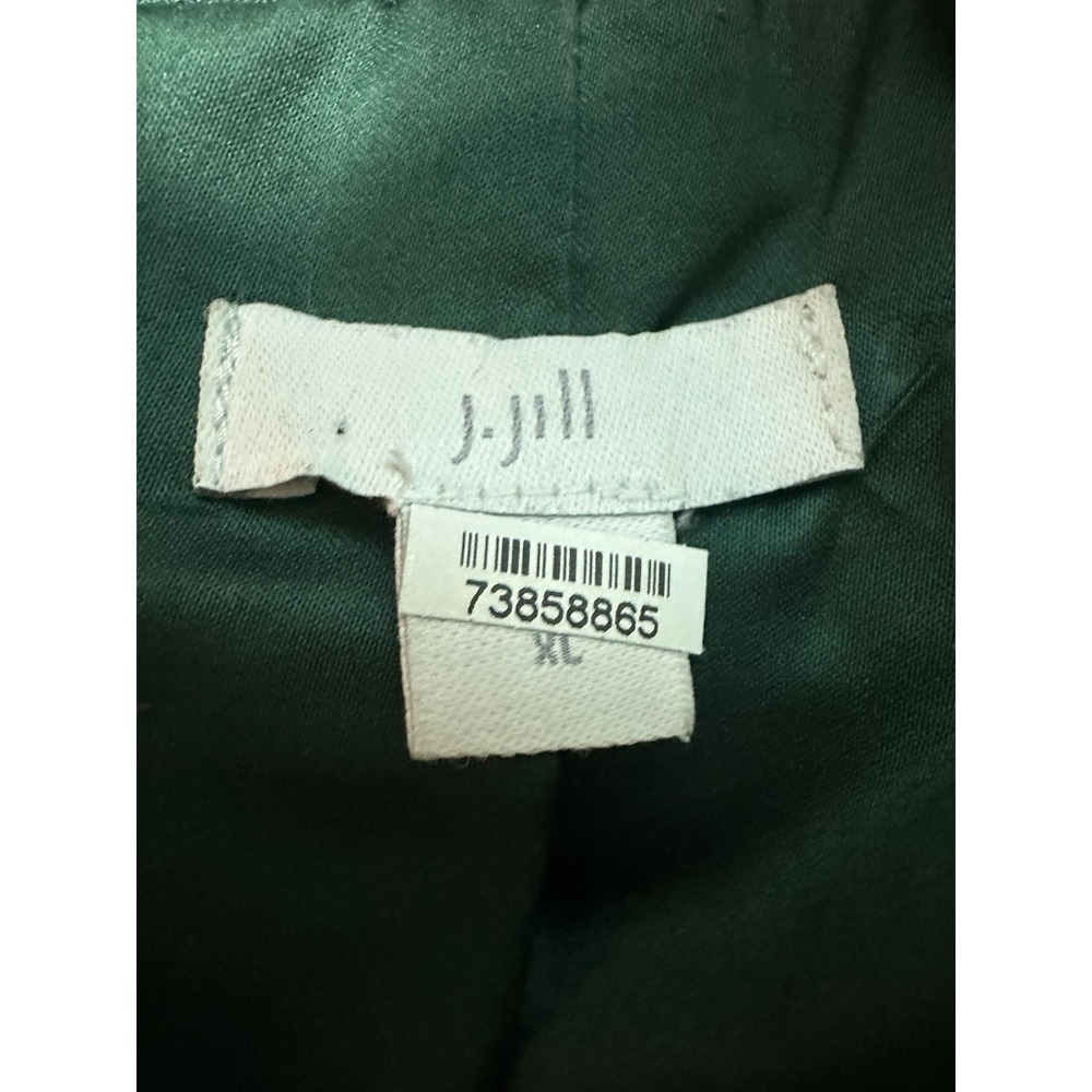 J Jill Blazer Lined Jacket Hunter Green Boxwood Pockets Women's SIZE XL - Picture 8 of 15